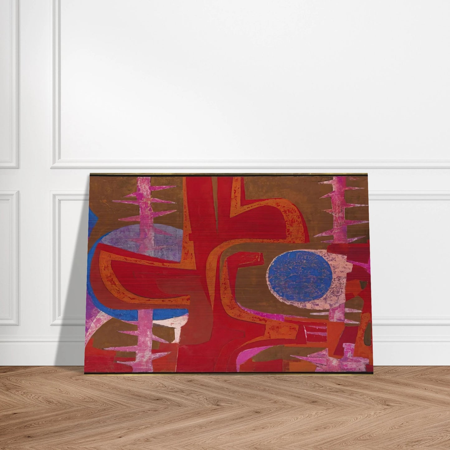 Sobre la tumba de Justino - Pedro Coronel Brushed Aluminum Print - 70x100 cm / 28x40 inches | Pedro Coronel Aluminum Print | Pedro Coronel Prints