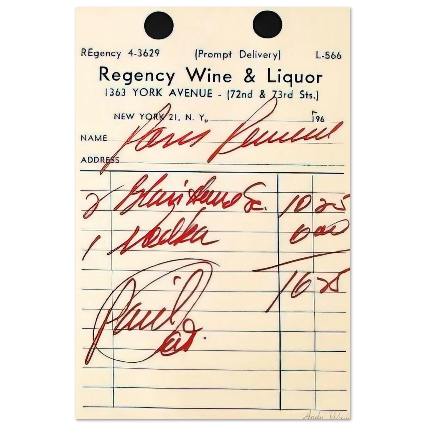 Andy Warhol - Paris Review Poster Fine Art Poster
