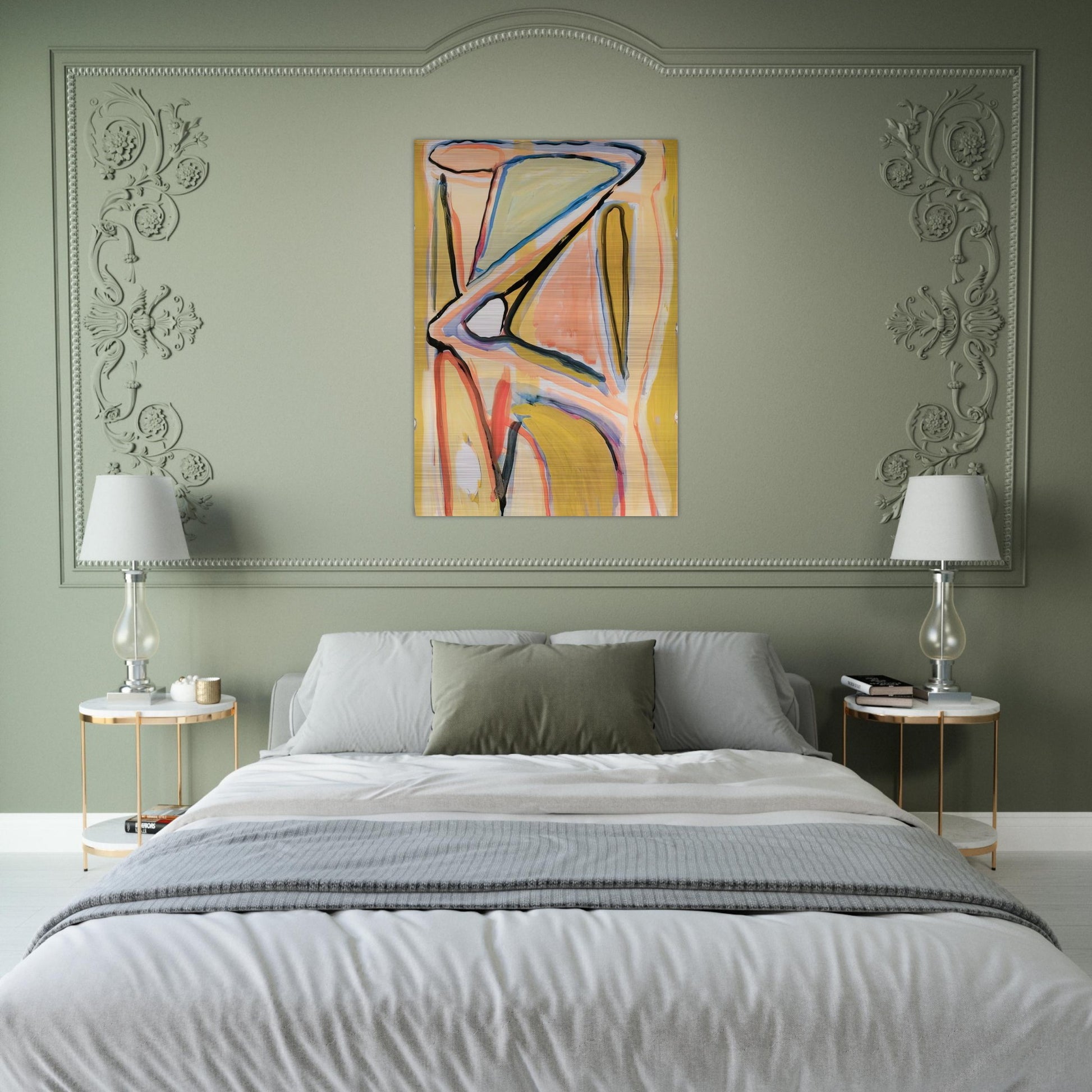 Composition - 1967 - Bram van Velde Brushed Aluminum Print - 70x100 cm / 28x40 inches | Bram van Velde Aluminum Print | Bram van Velde Prints