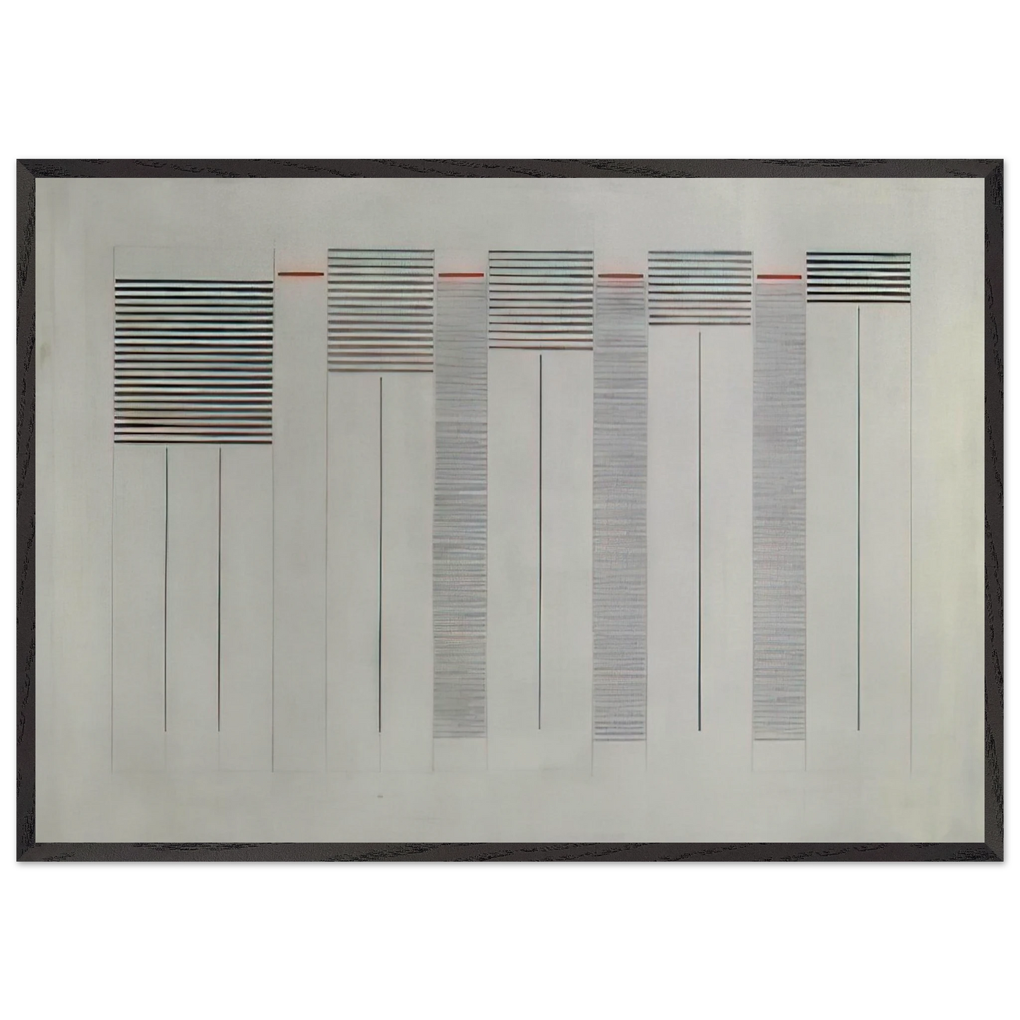 Acrilico n 12 - 1976 - Bice Lazzari 70x100 cm / 28x40 inches Framed Art Print – Black Wooden Frame