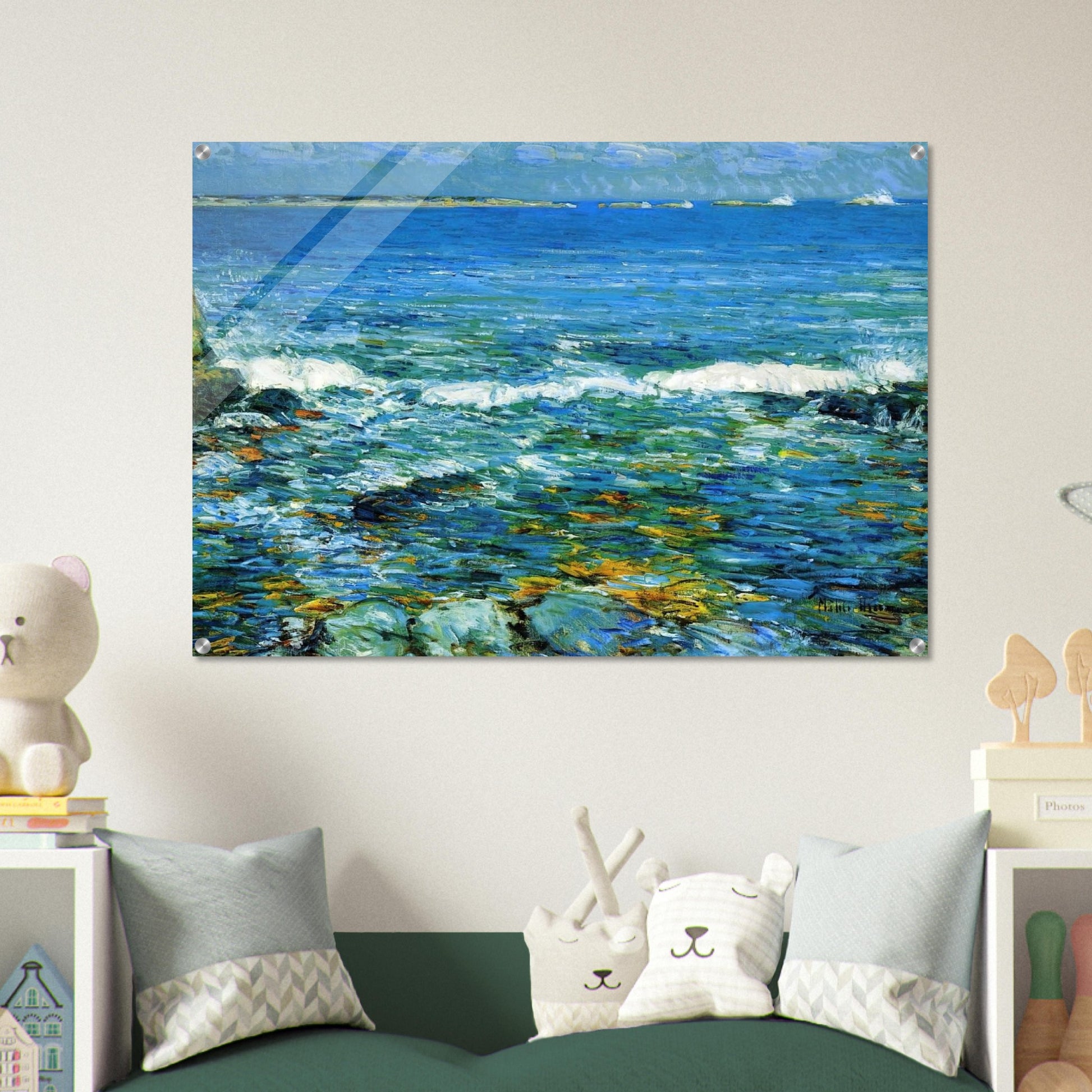 Duck Island from Appledore - Childe Hassam Acrylic Print - 70x100 cm / 28x40″ inches | Childe Hassam Wall Art | Childe Hassam Prints