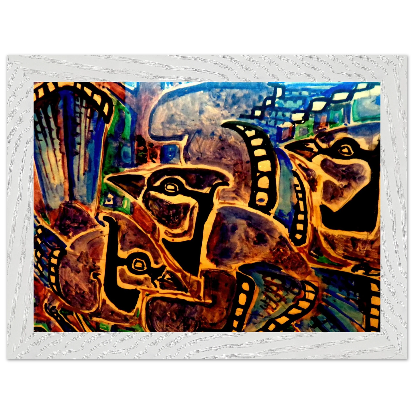 Walter Inglis Anderson - Walter Anderson Wall art - 28x43  cm / XL (11x17 inches) - Premium Wooden Framed Poster With Fine Art Paper-canvas - Wood frame