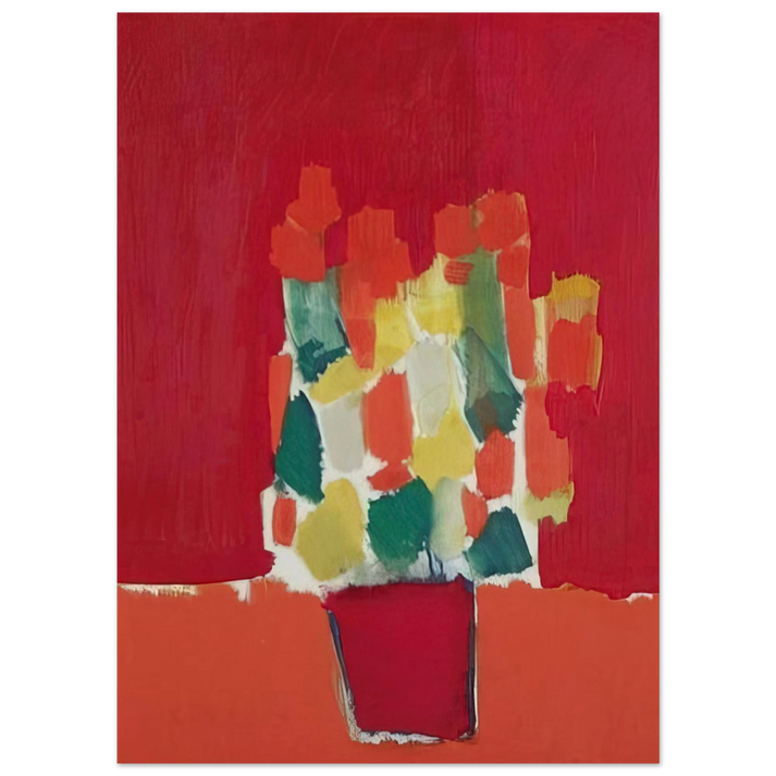 Nicolas de Stael - Fleurs rouges - 1952 Fine Art Poster