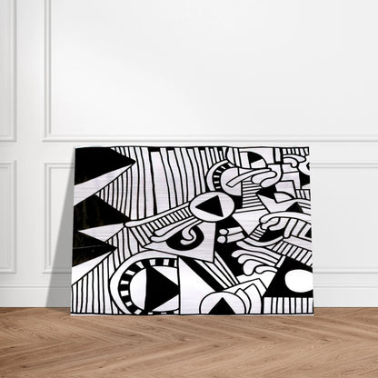 UNTITLED 1978 1 - Keith Haring Brushed Aluminum Print - 70x100 cm / 28x40 inches | Keith Haring Aluminum Print | Keith Haring Prints