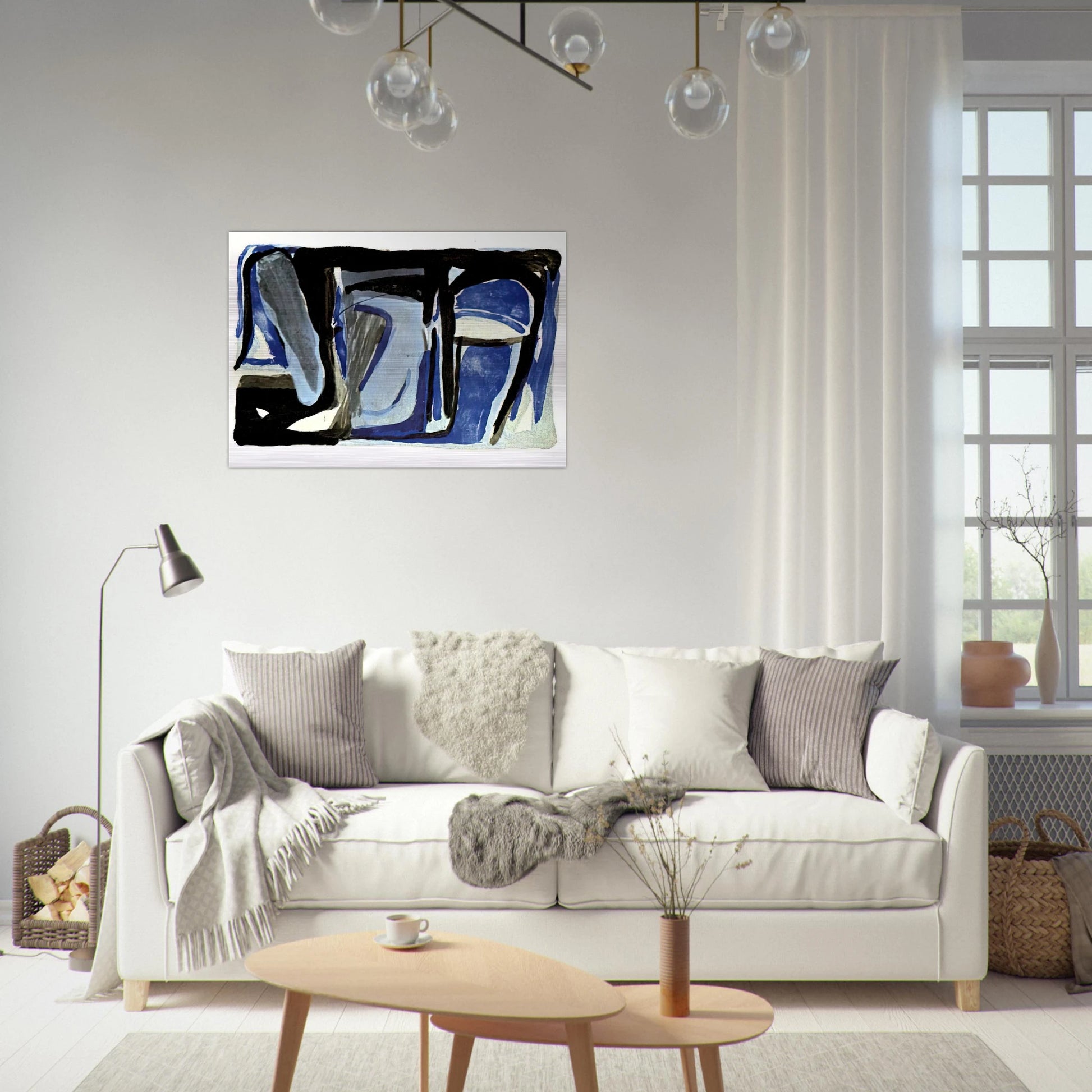 Souvenir Duthuit - 1975 - Bram van Velde Brushed Aluminum Print - 70x100 cm / 28x40 inches | Bram van Velde Aluminum Print | Bram van Velde Prints