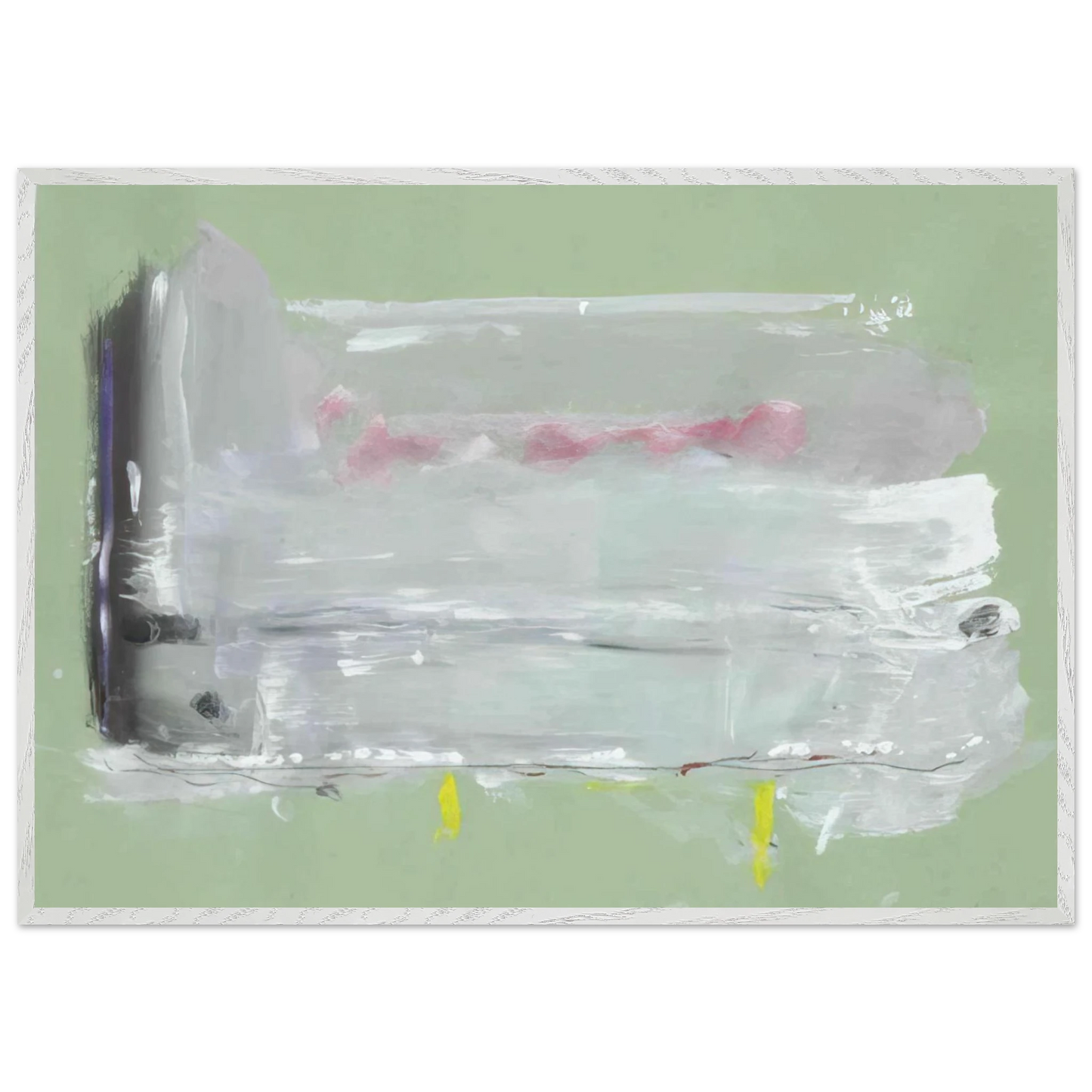 Helen Frankenthaler - Untitled - 1984 Wall art - A1 (59.4 x 84.1  cm) - Premium Wooden Framed Poster With Fine Art Paper-canvas - Black frame