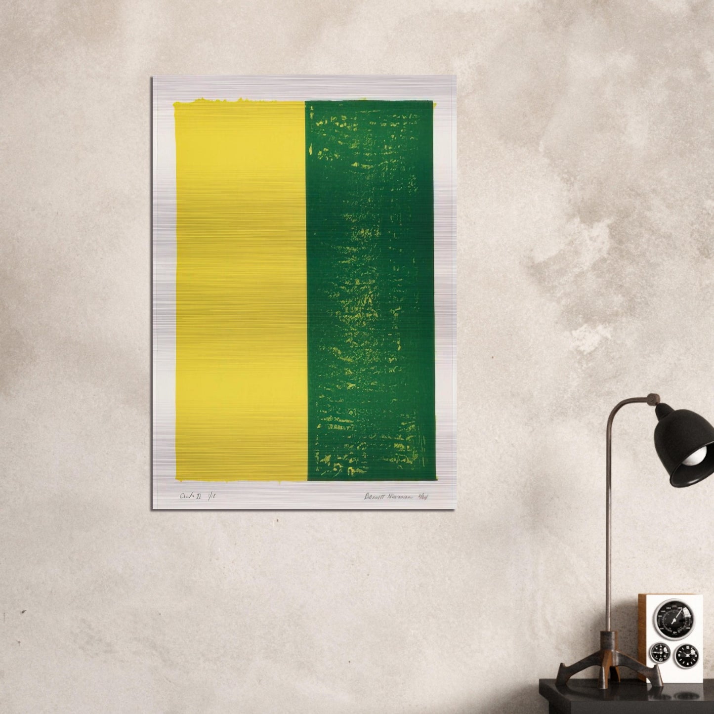Canto XI - Barnett Newman Brushed Aluminum Print - 70x100 cm / 28x40 inches | Barnett Newman Aluminum Print | Barnett Newman Prints