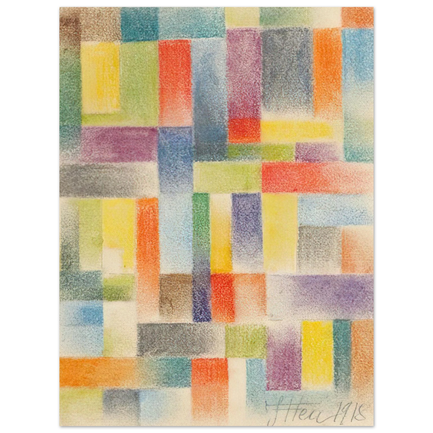 Johannes Itten - Untitled - 1918  75x100 cm / 30x40inches Fine Art Poster