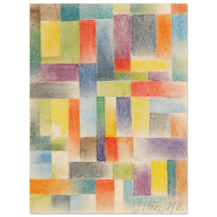 Johannes Itten - Untitled - 1918  75x100 cm / 30x40inches Fine Art Poster