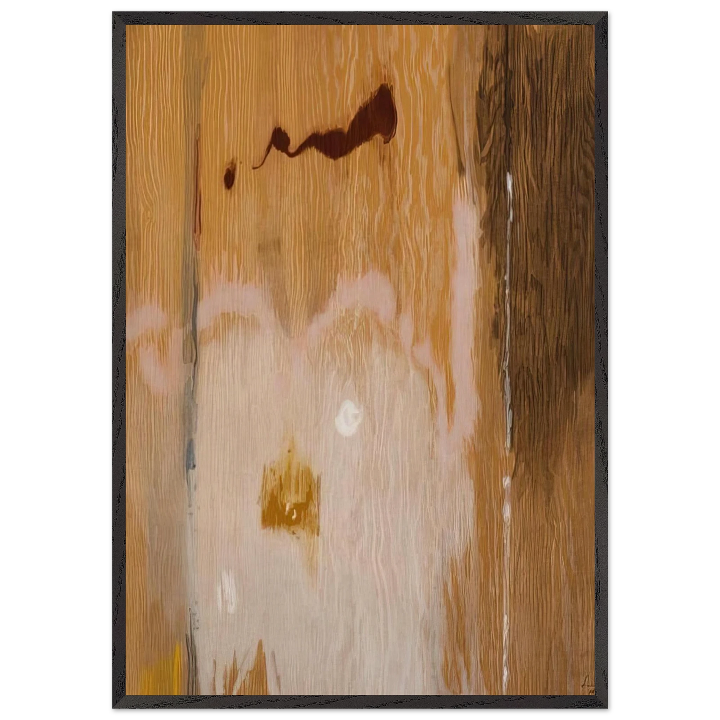 Tales of Genji VI - 1998 - Helen Frankenthaler 70x100 cm / 28x40 inches Framed Art Print – Black Wooden Frame