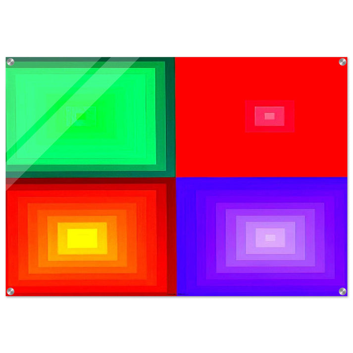 DVA-DVA - 1986 - Victor Vasarely Acrylic Print - 70x100 cm / 28x40″ inches | Victor Vasarely Wall Art | Victor Vasarely Prints