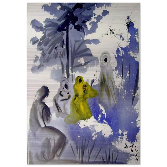 FAMILIA RUTH MOABITIDIS 1964 - Salvador Dali Brushed Aluminum Print - 70x100 cm / 28x40 inches | Salvador Dali Aluminum Print | Salvador Dali Prints
