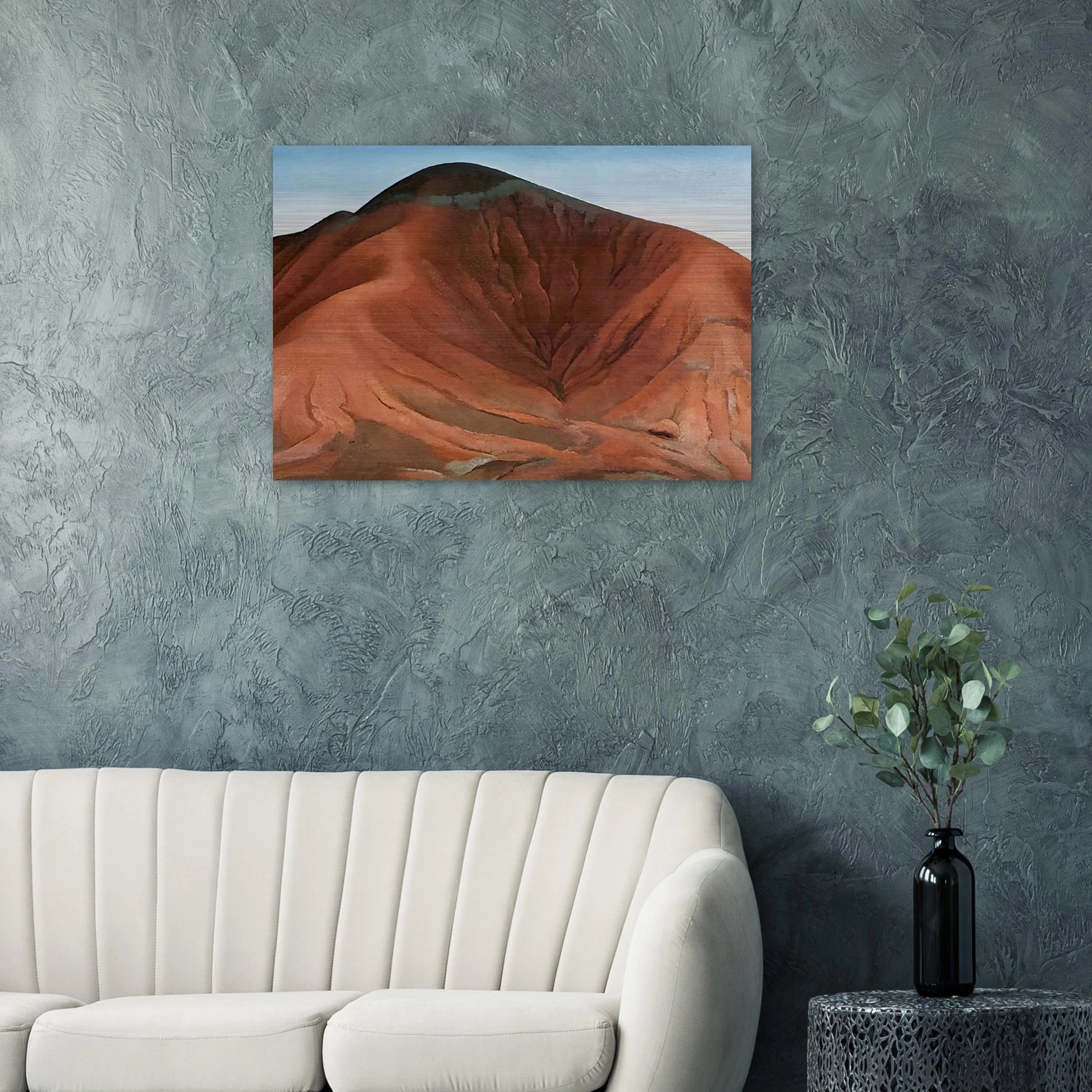 Small Purple Hills - Georgia O'Keeffe Brushed Aluminum Print - 70x100 cm / 28x40 inches | Georgia O'Keeffe Aluminum Print | Georgia O'Keeffe Prints