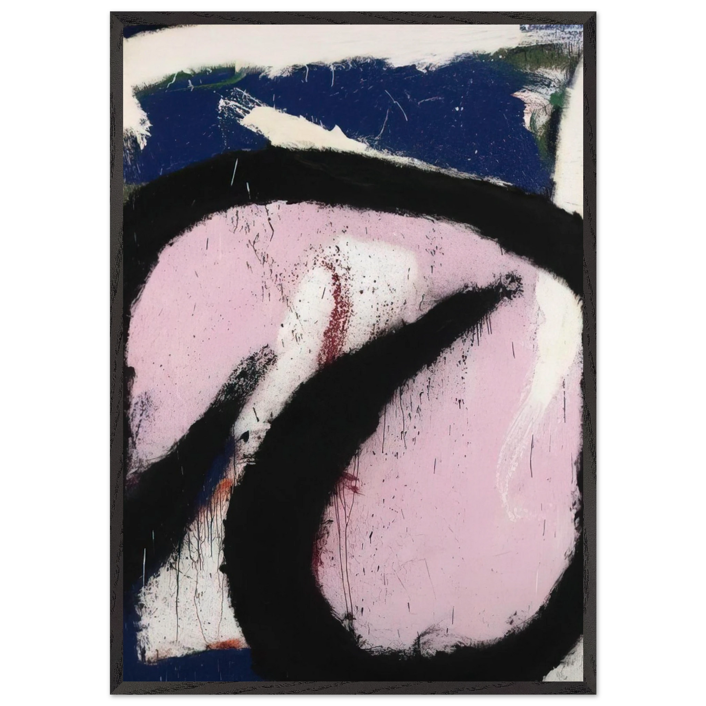 Eudocia - 1967 - Norman Bluhm 70x100 cm / 28x40 inches Framed Art Print – Black Wooden Frame