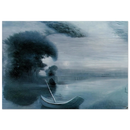 METAMORPHOSIS OF HITLER S FACE INTO A MOONLIT LANDSCAPE WITH ACCOMPANIMENT - Salvador Dali Brushed Aluminum Print - 70x100 cm / 28x40 inches | Salvador Dali Aluminum Print | Salvador Dali Prints