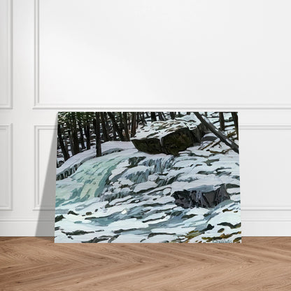 Study for Aqua Spring - 1997 - Neil Welliver Brushed Aluminum Print - 70x100 cm / 28x40 inches | Neil Welliver Aluminum Print | Neil Welliver Prints