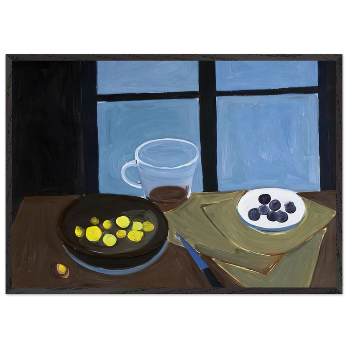 Still Life - 1949 - William Scott 70x100 cm / 28x40 inches Framed Art Print – Black Wooden Frame