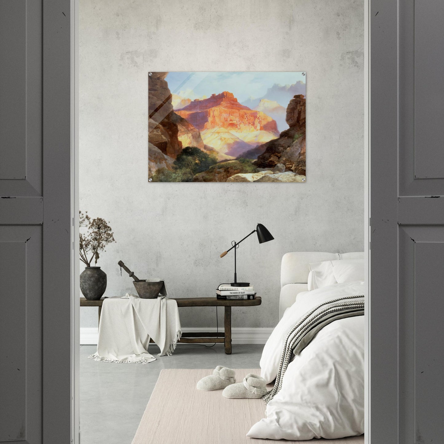 Under the Red Wall - Thomas Moran Acrylic Print - 70x100 cm / 28x40″ inches