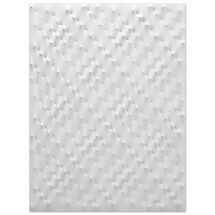 Enrico Castellani - Superficie bianca - 2005  75x100 cm / 30x40inches Fine Art Poster