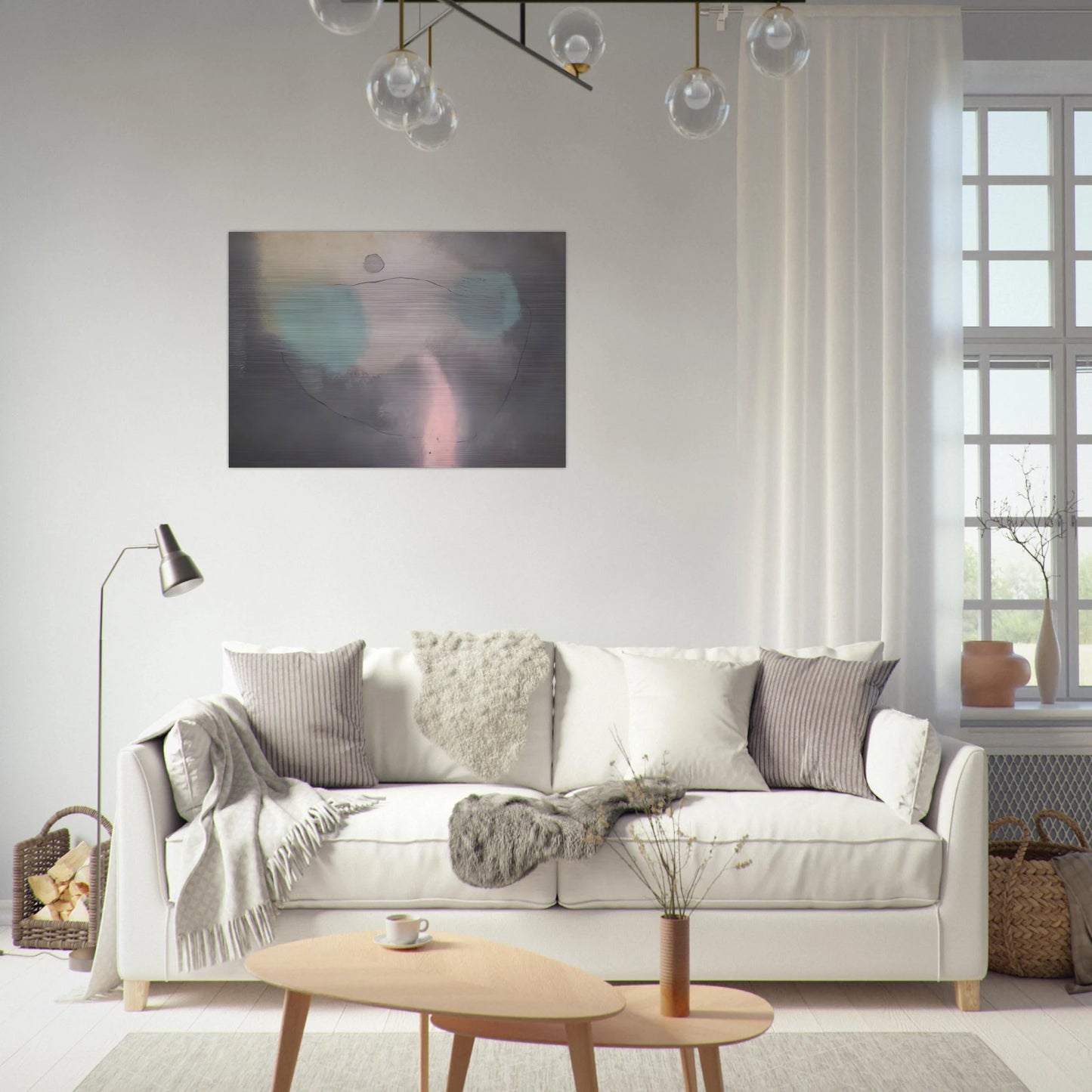 What the Wind Does - 1947 - Theodoros Stamos Brushed Aluminum Print - 70x100 cm / 28x40 inches | Theodoros Stamos Aluminum Print | Theodoros Stamos Prints