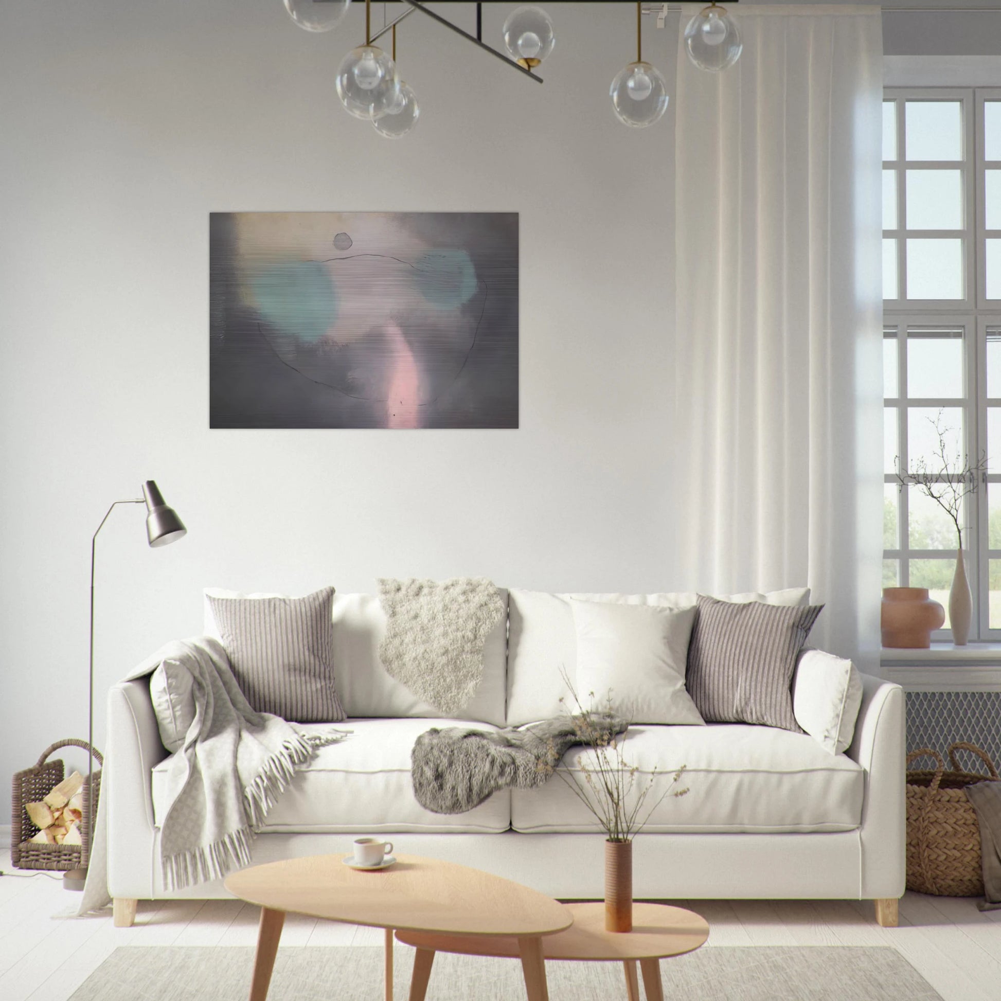 What the Wind Does - 1947 - Theodoros Stamos Brushed Aluminum Print - 70x100 cm / 28x40 inches | Theodoros Stamos Aluminum Print | Theodoros Stamos Prints