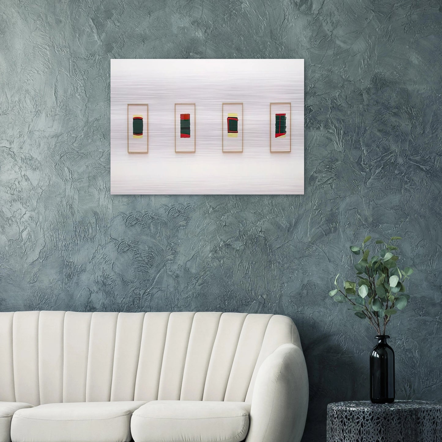Ohne Titel für Thordes - 1976 - Blinky Palermo Brushed Aluminum Print - 70x100 cm / 28x40 inches | Blinky Palermo Aluminum Print | Blinky Palermo Prints