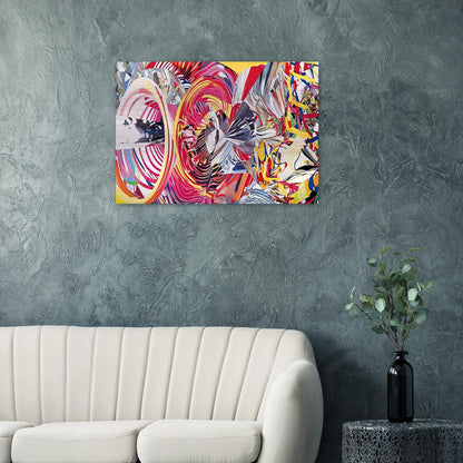 Stowaway Peers Out at the Speed of Light - James Rosenquist Brushed Aluminum Print - 70x100 cm / 28x40 inches | James Rosenquist Aluminum Print | James Rosenquist Prints