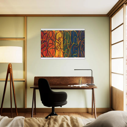 The Propitious Garden of Plane Image Version One - 2005 - Brice Marden Brushed Aluminum Print - 70x100 cm / 28x40 inches | Brice Marden Aluminum Print | Brice Marden Prints