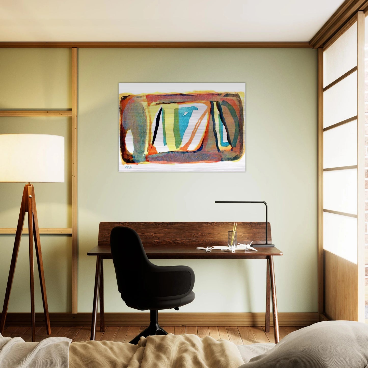 Etendue - 1974 - Bram van Velde Brushed Aluminum Print - 70x100 cm / 28x40 inches | Bram van Velde Aluminum Print | Bram van Velde Prints