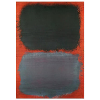 Untitled Gray, Gray on Red - 1968 - Mark Rothko Brushed Aluminum Print - 70x100 cm / 28x40 inches | Mark Rothko Aluminum Print | Mark Rothko Prints