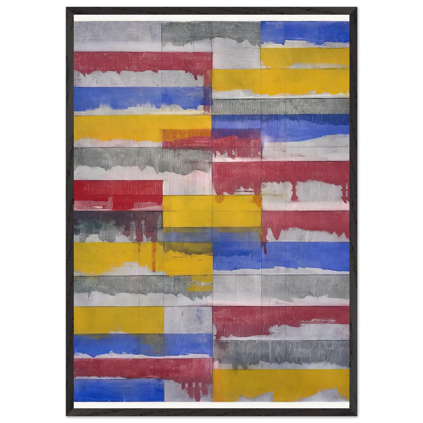 Window Study 3 - 1985 - Brice Marden 70x100 cm / 28x40 inches Framed Art Print – Black Wooden Frame