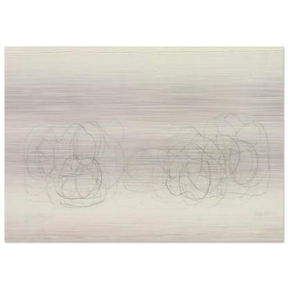 7R15 Where R=Ryoanji - 1983 - John Cage Brushed Aluminum Print - 70x100 cm / 28x40 inches | John Cage Aluminum Print | John Cage Prints