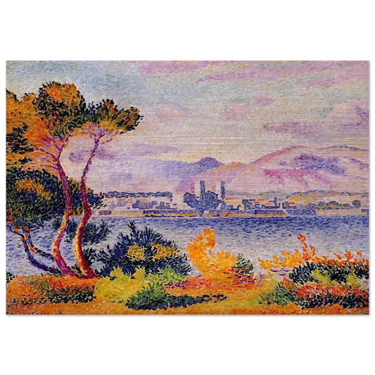 Antibes, Afternoon - Henri-Edmond Cross Brushed Aluminum Print - 70x100 cm / 28x40 inches | Henri-Edmond Cross Aluminum Print | Henri-Edmond Cross Prints