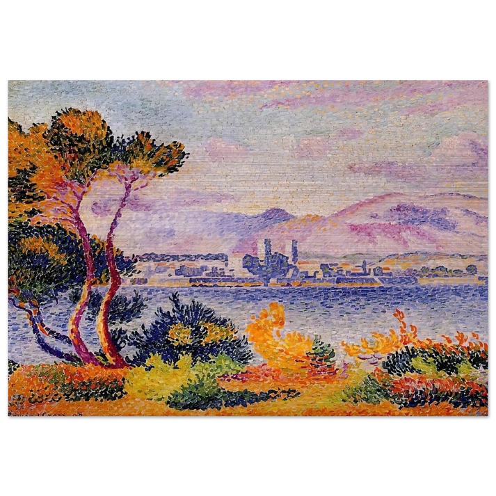 Antibes, Afternoon - Henri-Edmond Cross Brushed Aluminum Print - 70x100 cm / 28x40 inches | Henri-Edmond Cross Aluminum Print | Henri-Edmond Cross Prints