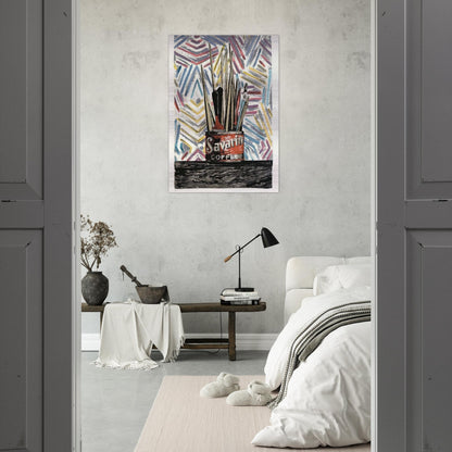 SAVARIN ULAE 183 - Jasper Johns Brushed Aluminum Print - 70x100 cm / 28x40 inches | Jasper Johns Aluminum Print | Jasper Johns Prints