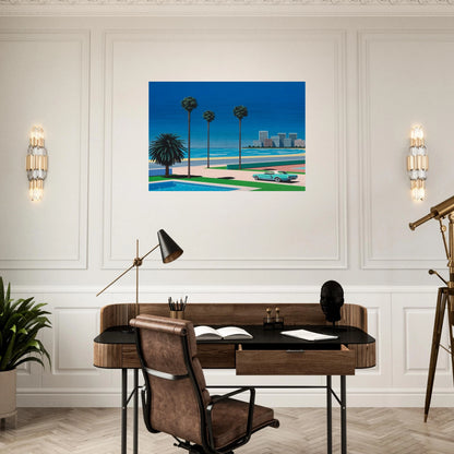 Sunshine Reggae - Hiroshi Nagai Brushed Aluminum Print - 70x100 cm / 28x40 inches | Hiroshi Nagai Aluminum Print | Hiroshi Nagai Prints