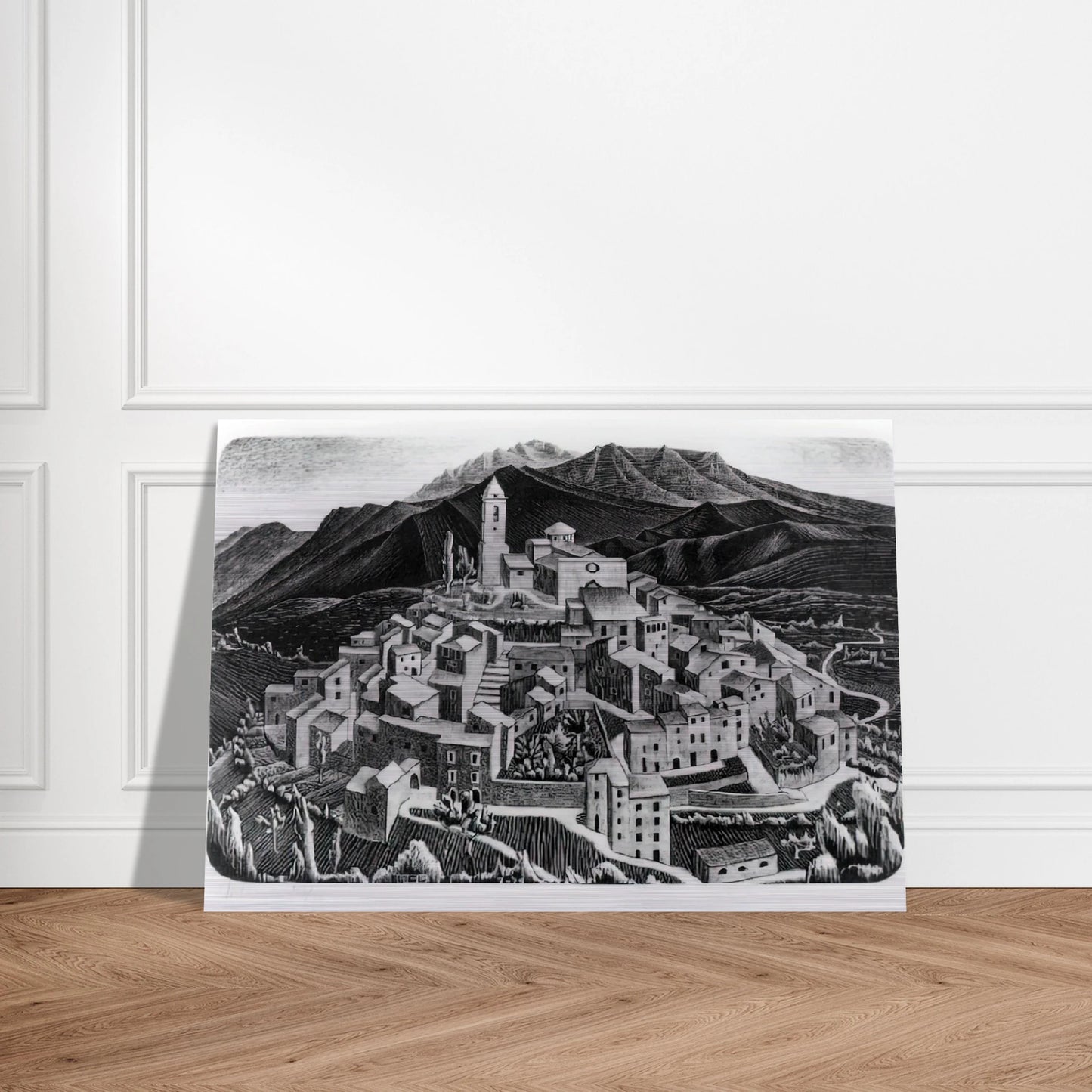 ESCHER (11) - MC Escher Brushed Aluminum Print - 70x100 cm / 28x40 inches | MC Escher Aluminum Print | MC Escher Prints | Maurits Cornelis Escher Prints