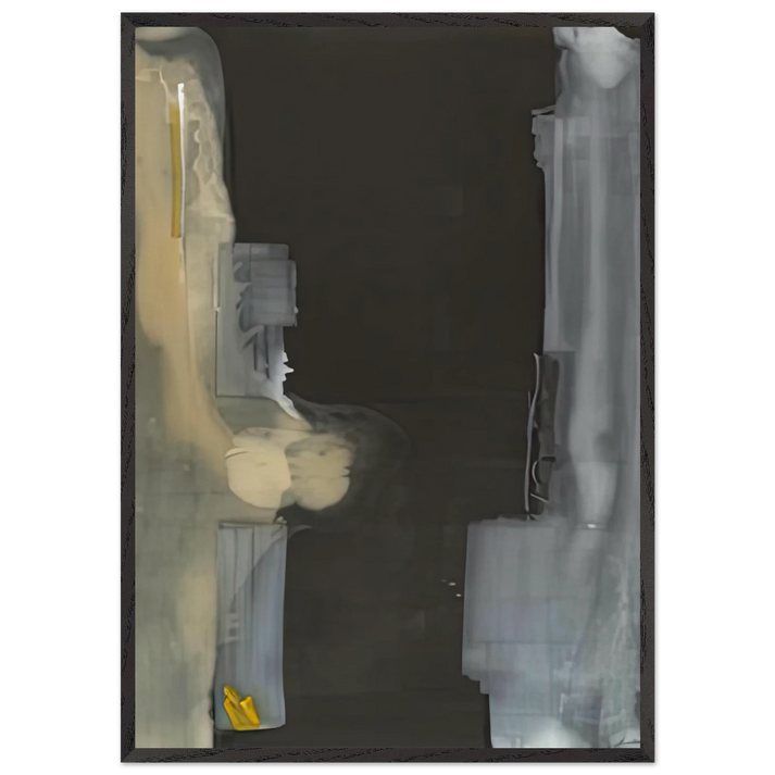 Toward Dark 1988- - Helen Frankenthaler 70x100 cm / 28x40 inches Framed Art Print – Black Wooden Frame