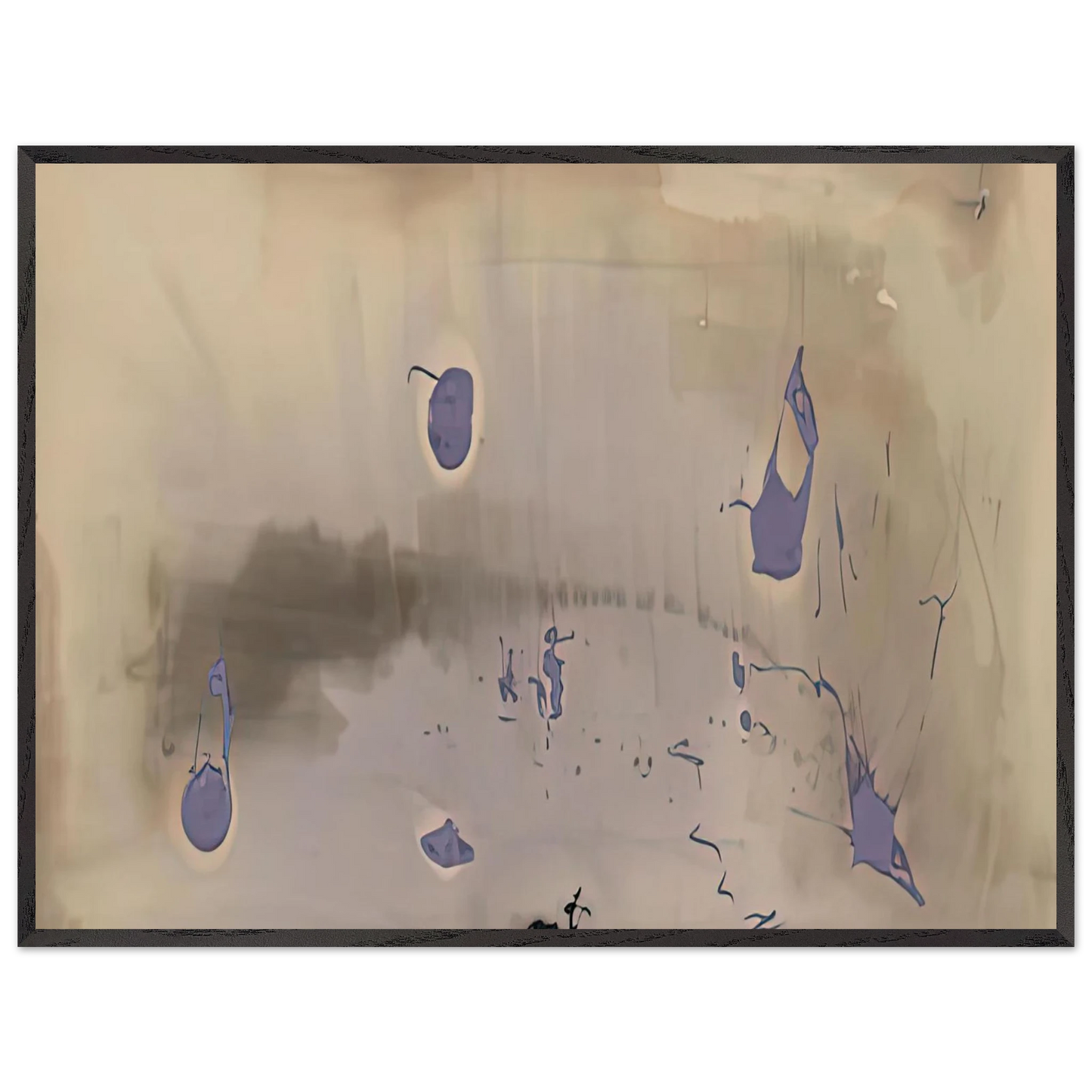 Helen Frankenthaler - Sacrifice Decision, 1981- Wall Art - 21x29.7 cm / 8x12" - Premium Wooden Framed Poster With Fine Art Paper-canvas - Wood frame