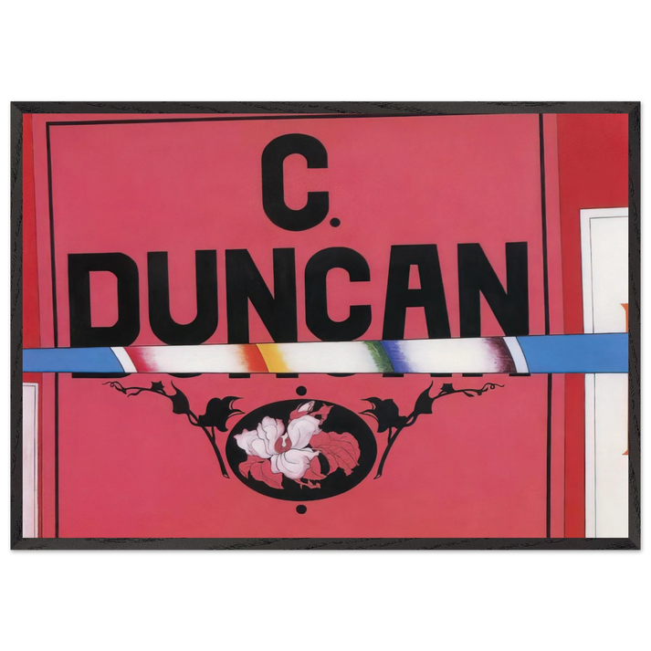 Duncan  Charles Duncan - 1925 - Charles Demuth 70x100 cm / 28x40 inches Framed Art Print – Black Wooden Frame