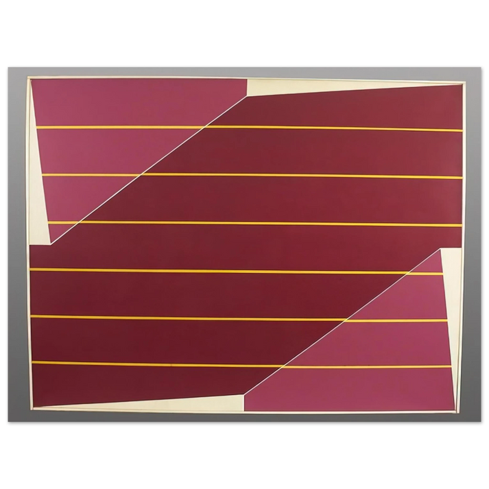 Larry Zox - Line Rotation - 1964  75x100 cm / 30x40inches Fine Art Poster