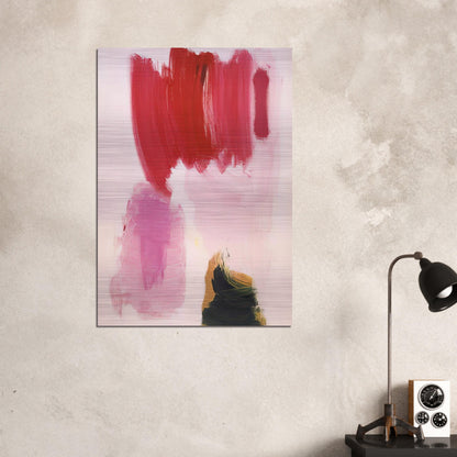 Delirious Pink - Hans Hofmann Brushed Aluminum Print - 70x100 cm / 28x40 inches | Hans Hofmann Aluminum Print | Hans Hofmann Prints