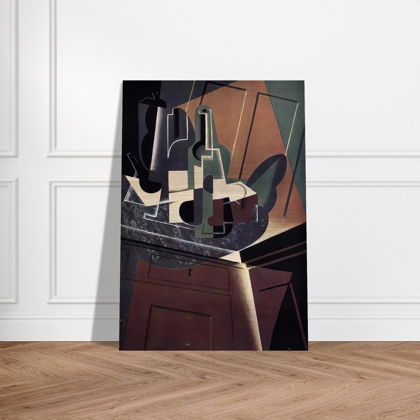 THE SIDEBOARD 1917 - Juan Gris Brushed Aluminum Print - 70x100 cm / 28x40 inches | Juan Gris Aluminum Print | Juan Gris Prints