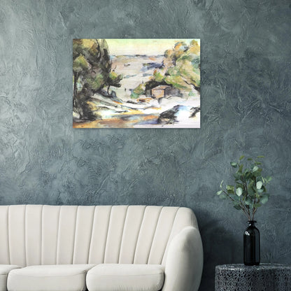 Landscape in the Provence - Paul Cézanne Brushed Aluminum Print - 70x100 cm / 28x40 inches | Paul Cézanne Aluminum Print | Paul Cézanne Prints