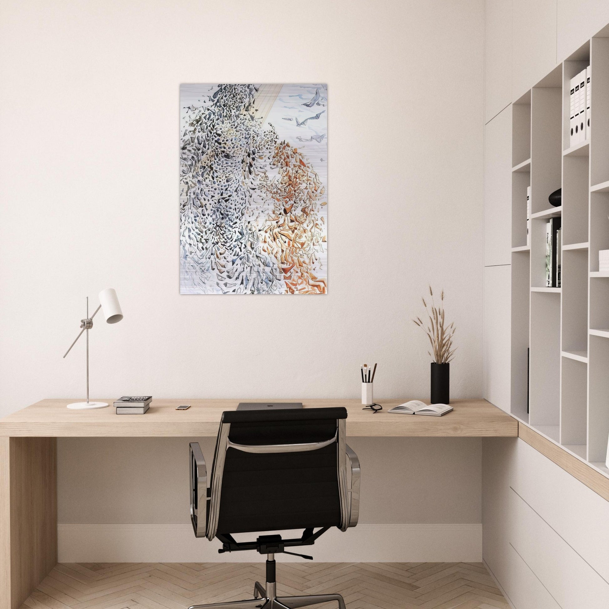 OPPOSITION - Salvador Dali Brushed Aluminum Print - 70x100 cm / 28x40 inches | Salvador Dali Aluminum Print | Salvador Dali Prints