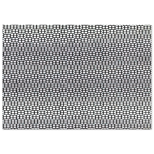 Untitled Verticals and Horizontals - 1970 - Francois Morellet Brushed Aluminum Print - 70x100 cm / 28x40 inches | Francois Morellet Aluminum Print | Francois Morellet Prints