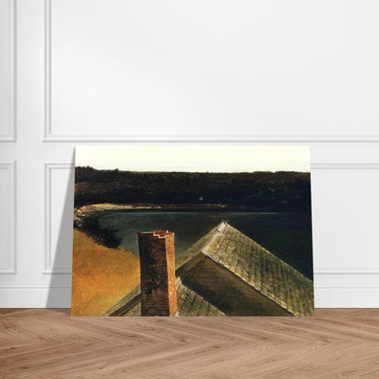 END OF OLSONS - Andrew Wyeth Brushed Aluminum Print - 70x100 cm / 28x40 inches | Andrew Wyeth Aluminum Print | Andrew Wyeth Prints