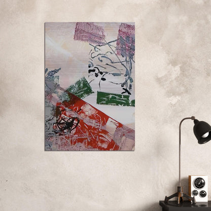 Lithograph 1968 - Jean-Paul Riopelle Brushed Aluminum Print - 70x100 cm / 28x40 inches | Jean-Paul Riopelle Aluminum Print | Jean-Paul Riopelle Prints