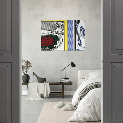 TOMATO AND ABSTRACTION 1982 - Roy Lichtenstein Acrylic Print - 70x100 cm / 28x40″ inches
