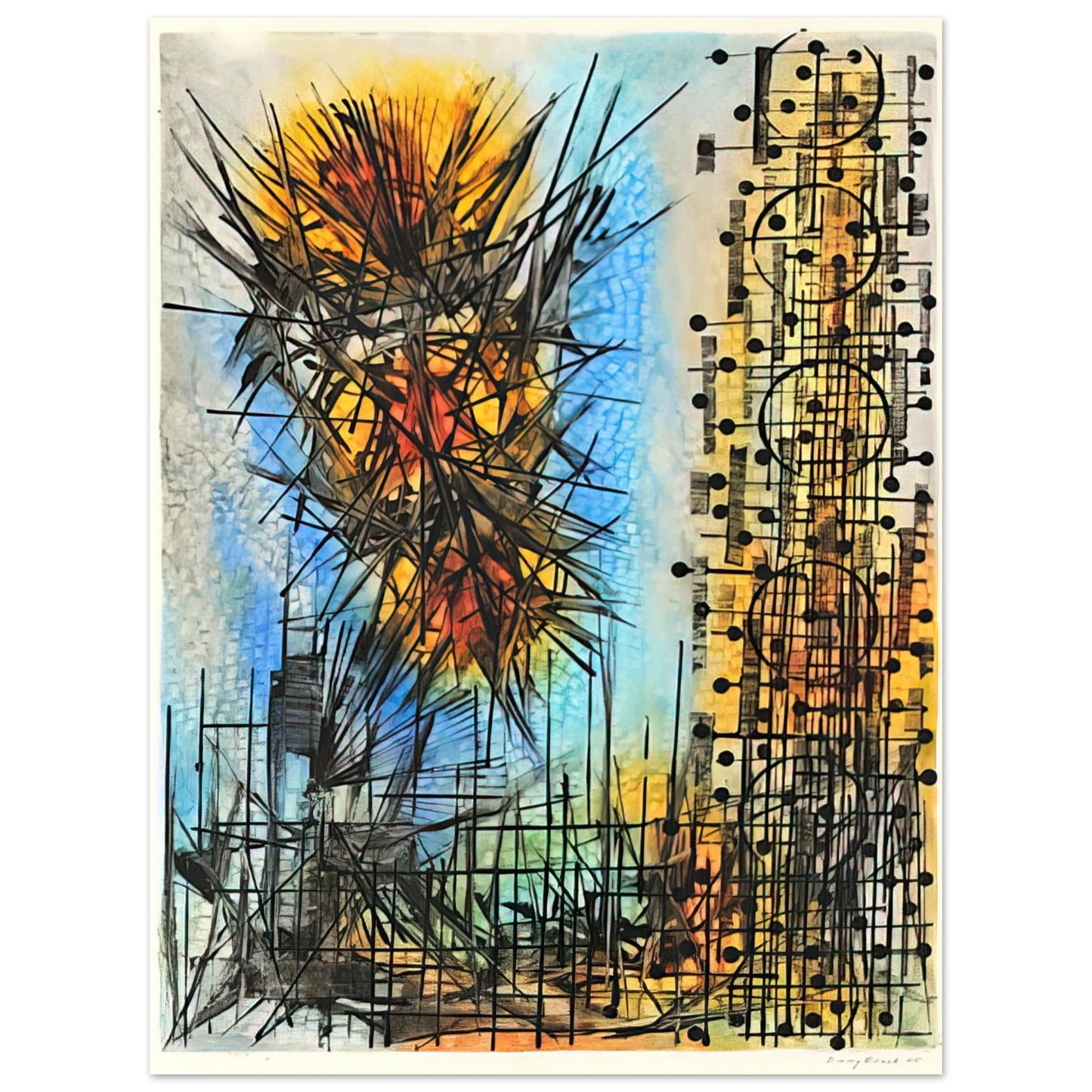 Jimmy Ernst - Observation VII - 1965  75x100 cm / 30x40inches Fine Art Poster